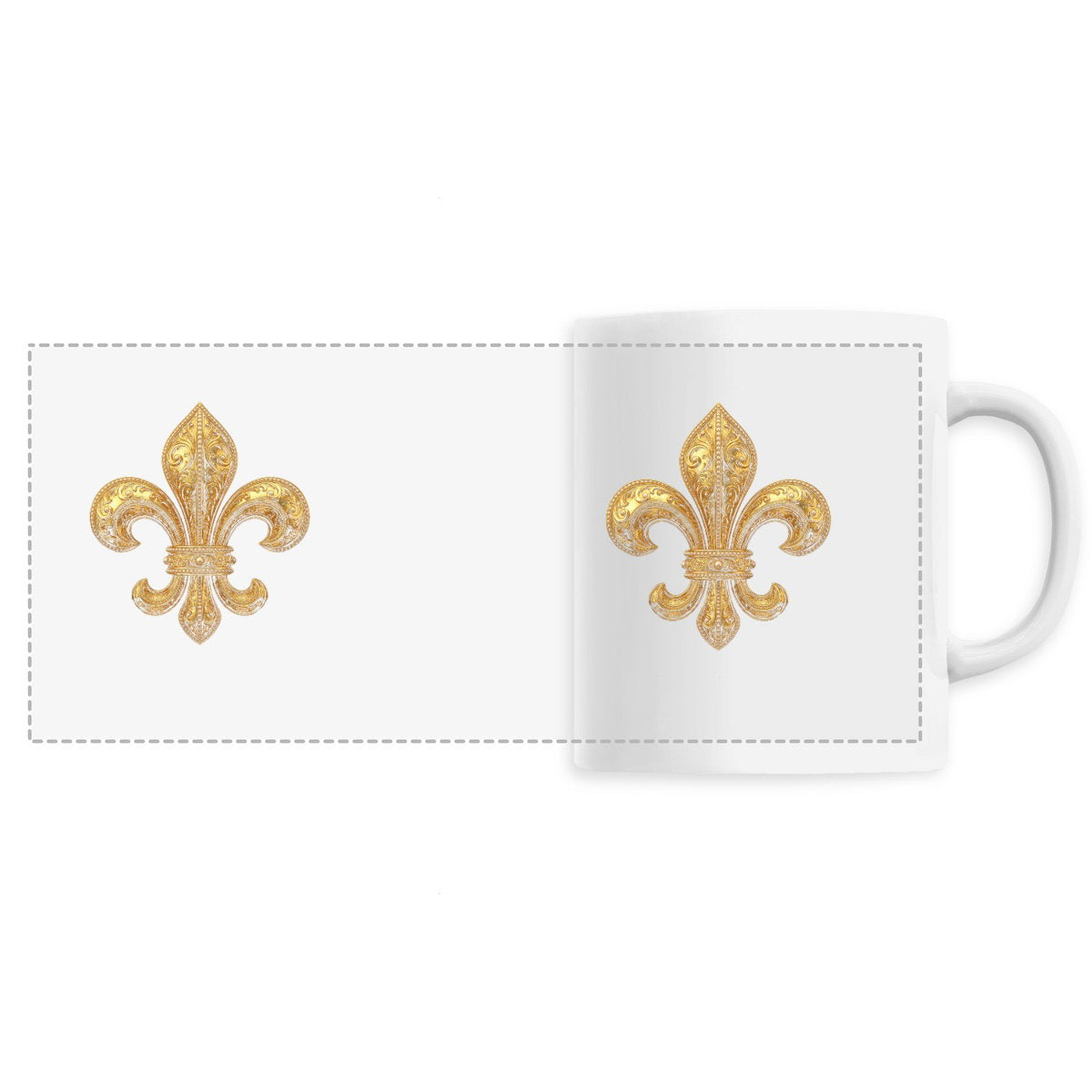 Mug double Lys doré - face_0